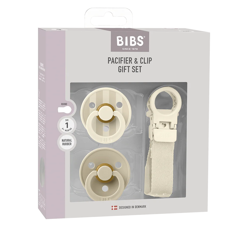 Colour Pacifier & Loop Clip Gift Set