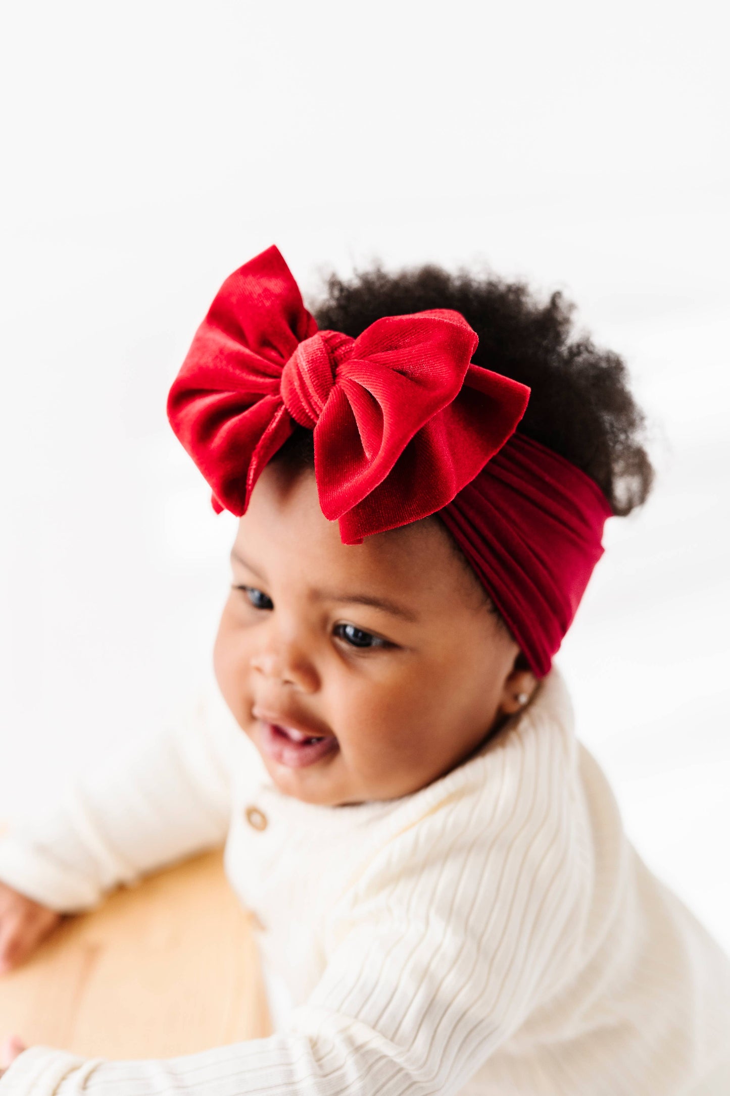 Baby Bling® Velvet FAB® soft nylon headband with velvet bow