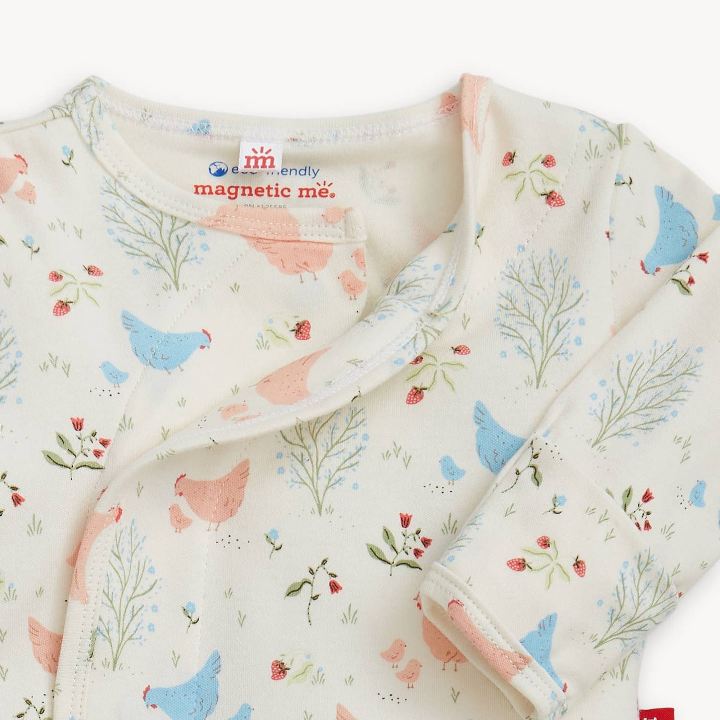 CHICKEN TENDER ORG COT MAGNETIC KIMONO SET