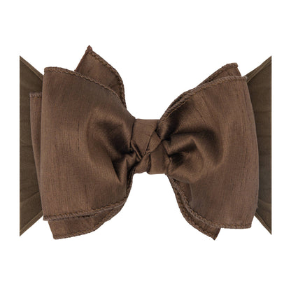 Baby Bling® Faux Silk Big Classic Bow on soft nylon headband