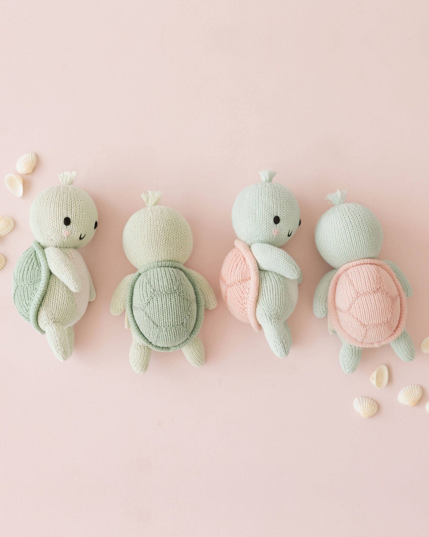 Cuddle & Kind Baby sea turtle (powder pink)
