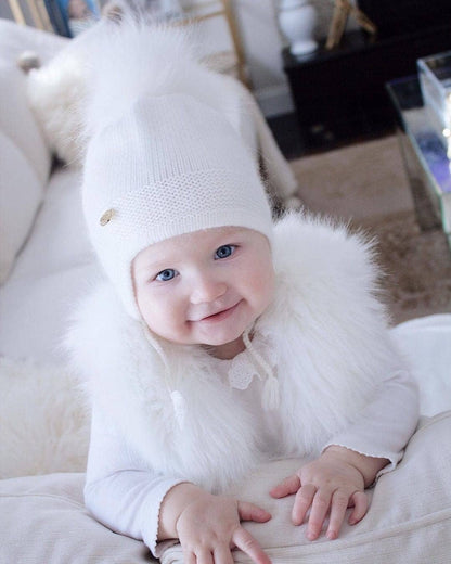 Petite Maison Kids. Cashmere Aviator Hat