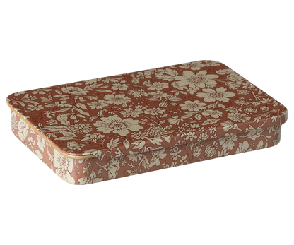 Metal box w. sliding lid, Blossom - Heather
