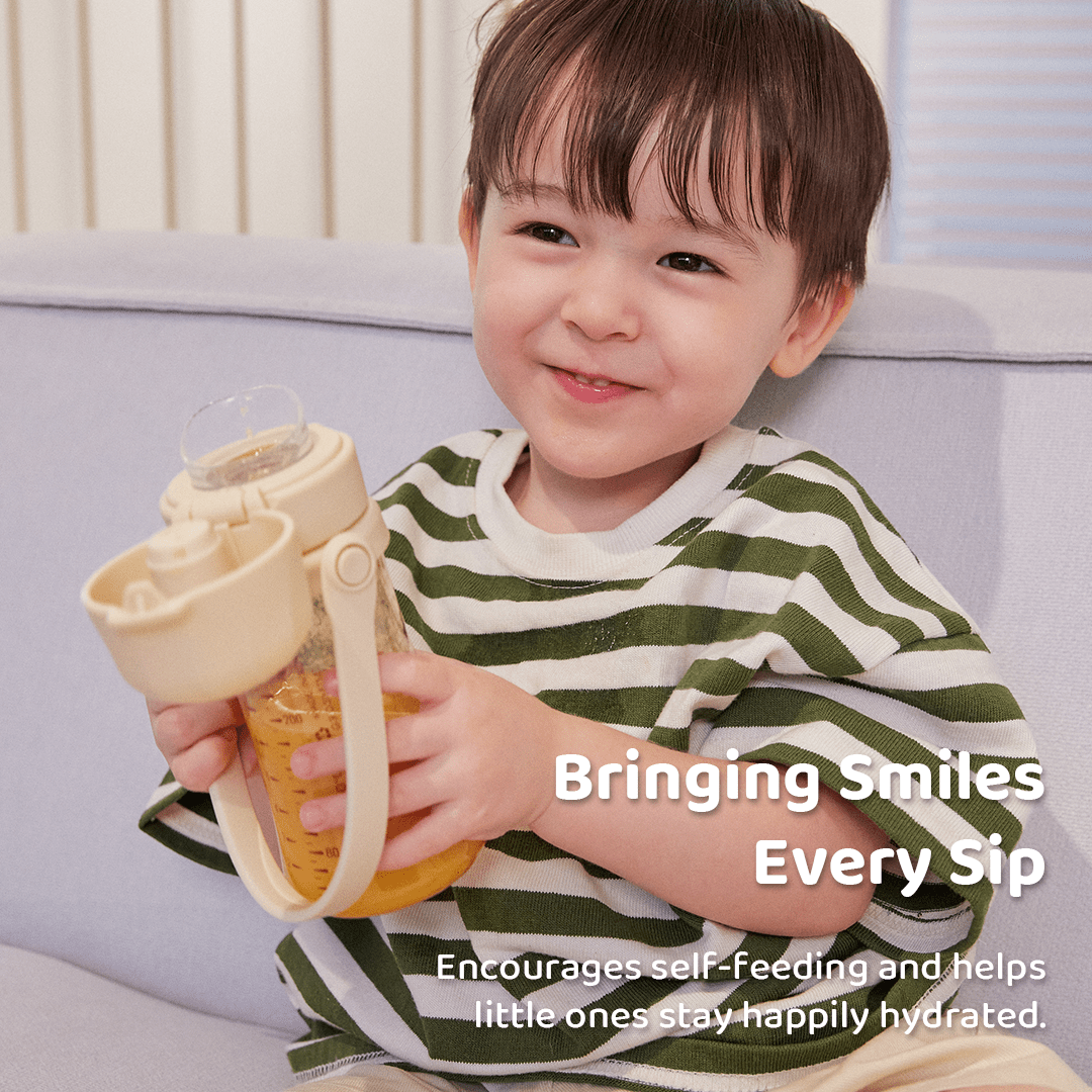 Grosmimi PPSU Kids Tumbler - 10oz (18 Months+): Bear Butter