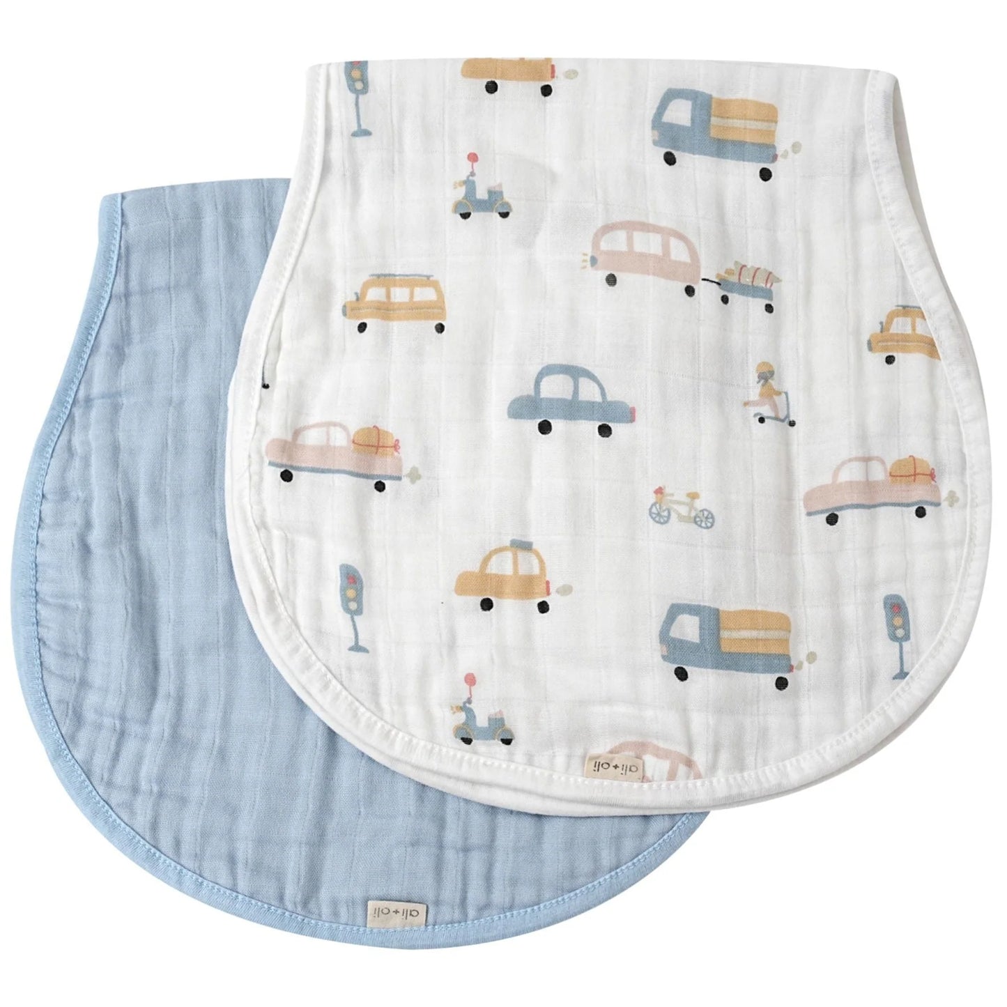 Bamboo Muslin Burp Cloth Set 2-Pack