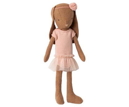 Bunny size 1, Chocolate brown - Ballet suit and skirt rose