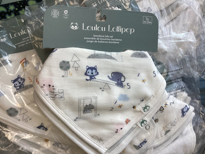 Loulou Lollipop Bandana Bib Set