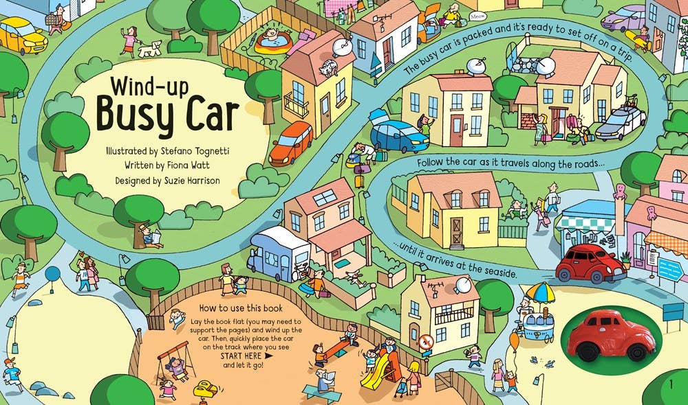 Wind-Up Busy Car Activity Book