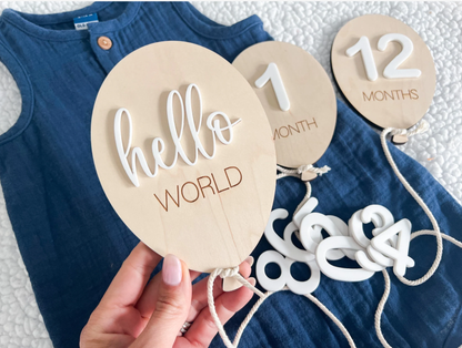 Baby Monthly Milestone Marker 3-Piece Set