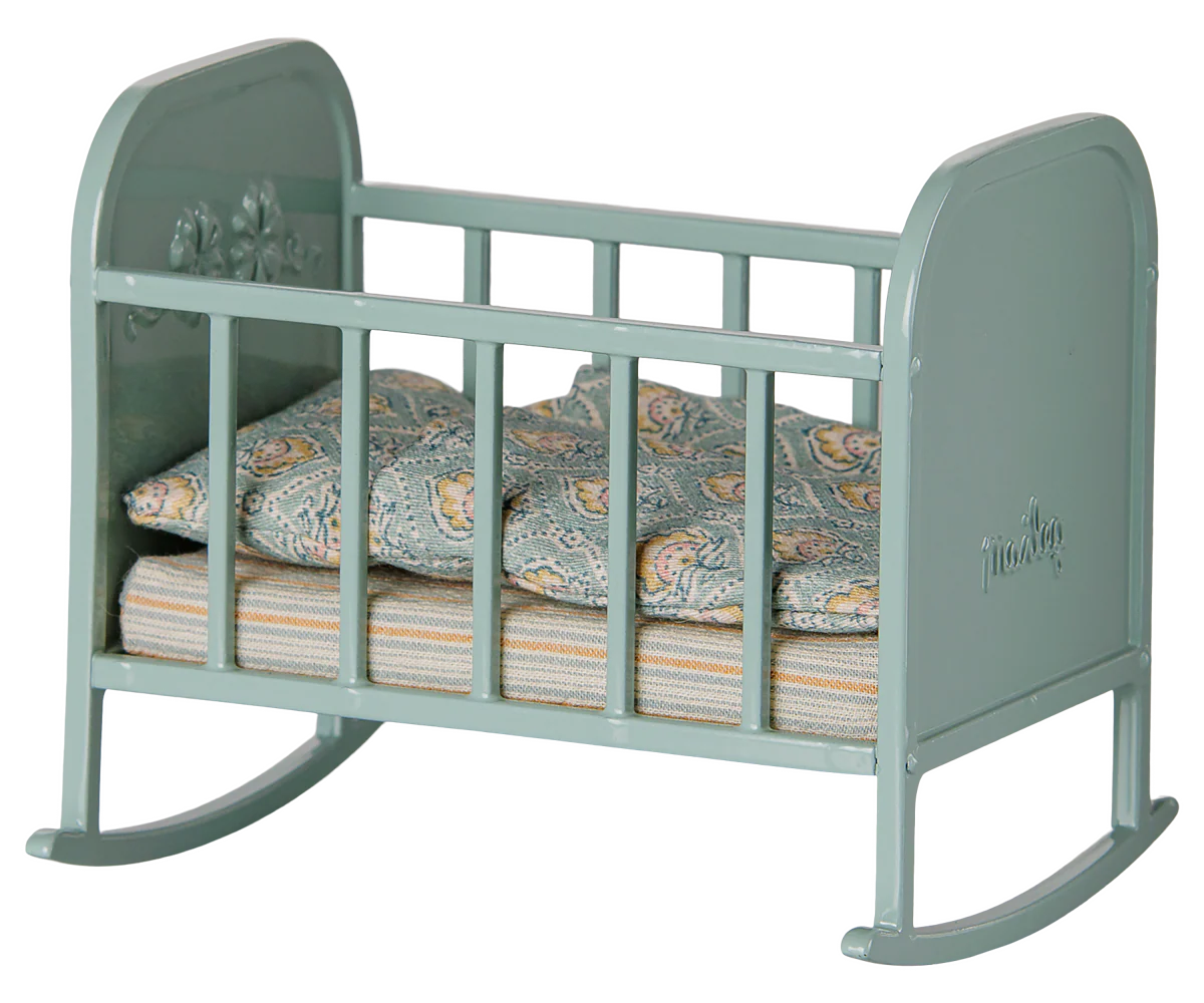 Maileg Cradle. My - Blue Mint (New)