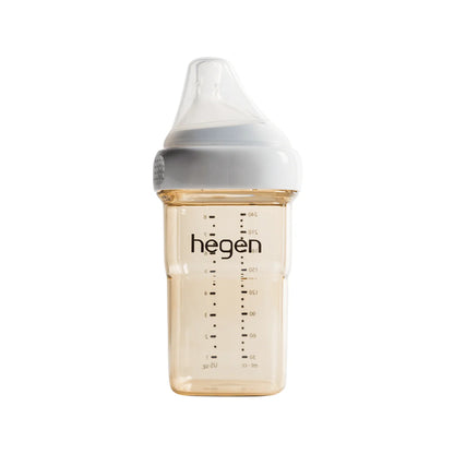 HEGEN PCTO™ 240ML/8OZ FEEDING BOTTLE PPSU WITH MEDIUM FLOW NIPPLE (3 TO 6 MONTHS)