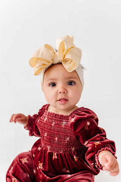 Baby Bling® Faux Silk Big Classic Bow on soft nylon headband