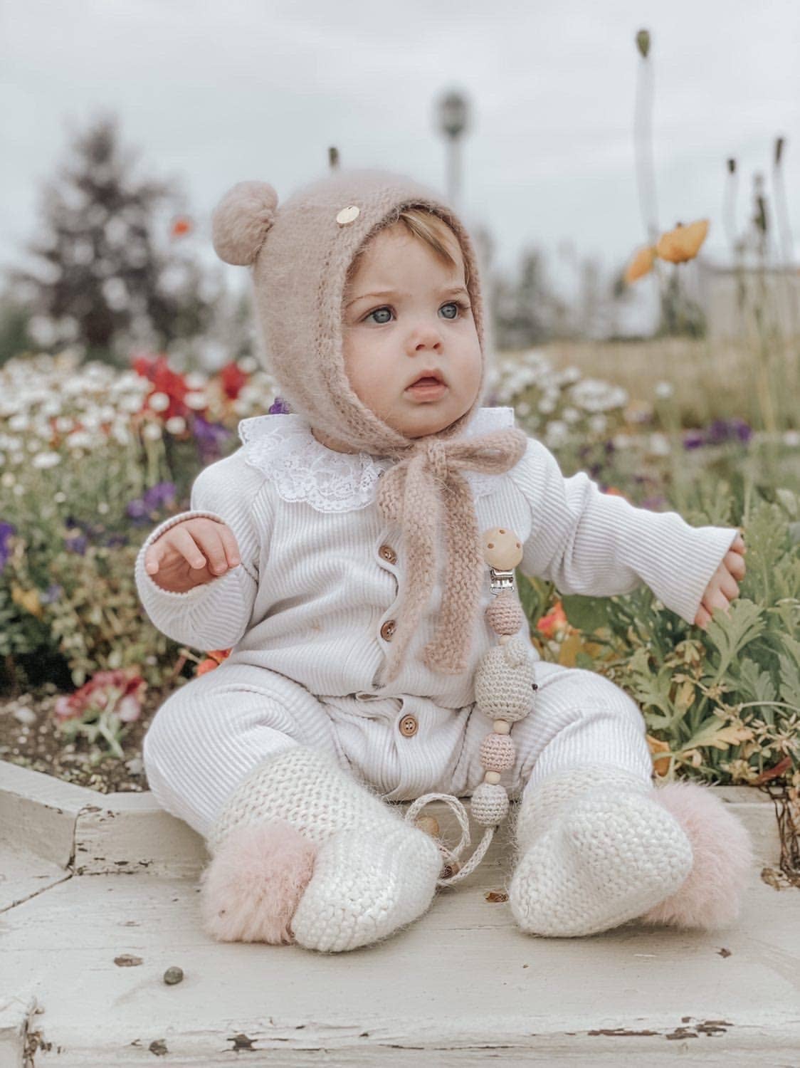 Cashmere Teddy Hat