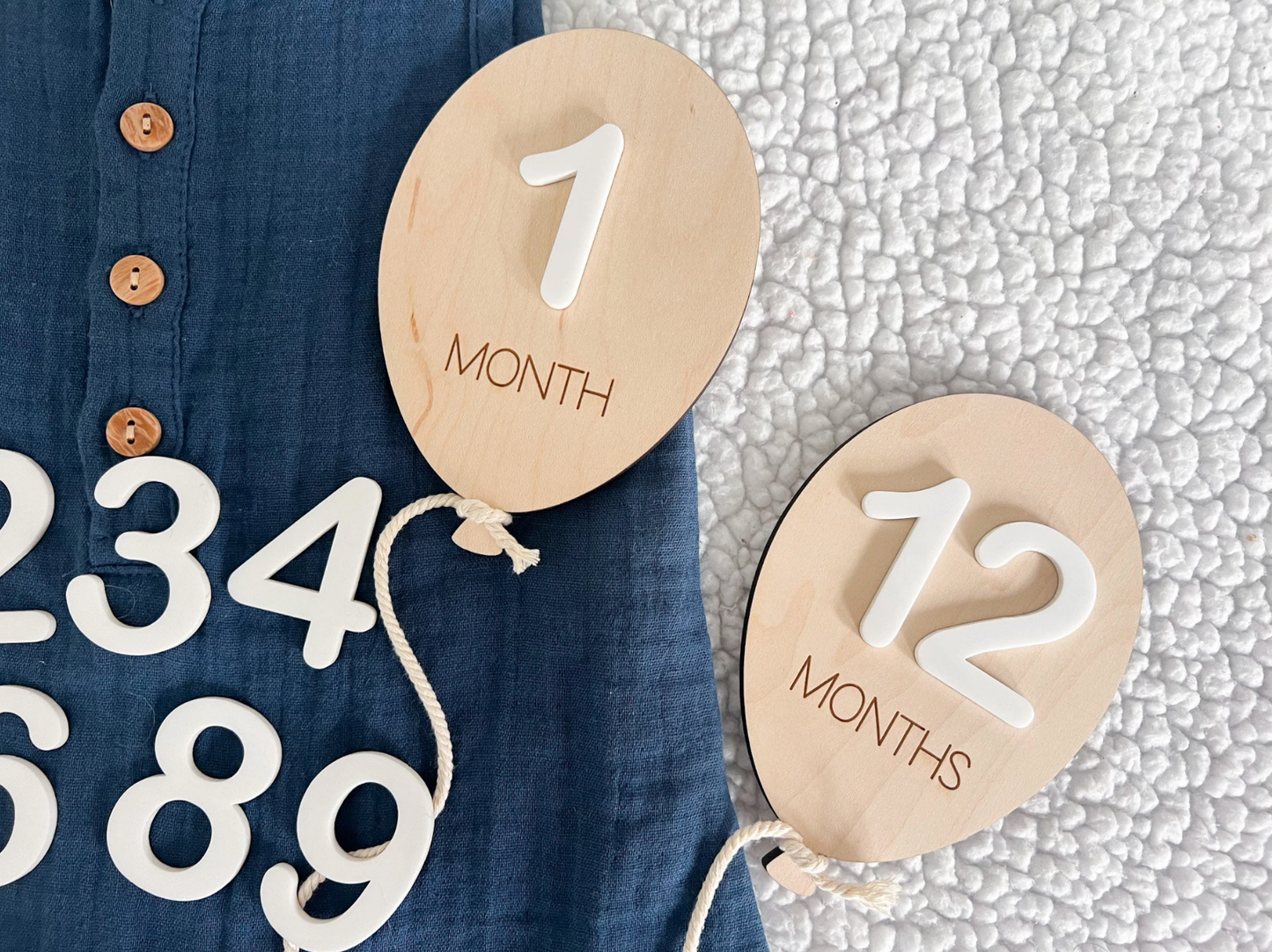 Baby Monthly Milestone Marker 3-Piece Set