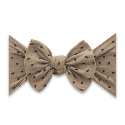 Baby Bling® Shabby Dot Knot soft nylon headband