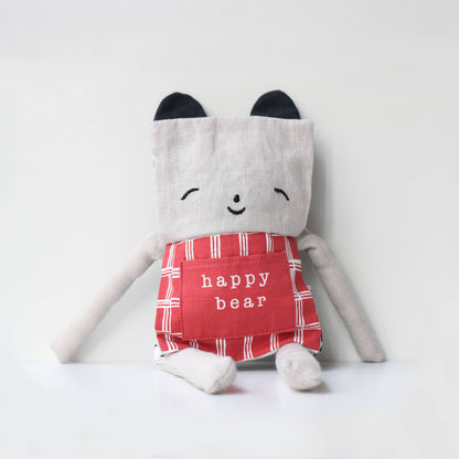 Bear Flippy Friend - Organic Cotton Soft Toy Doll