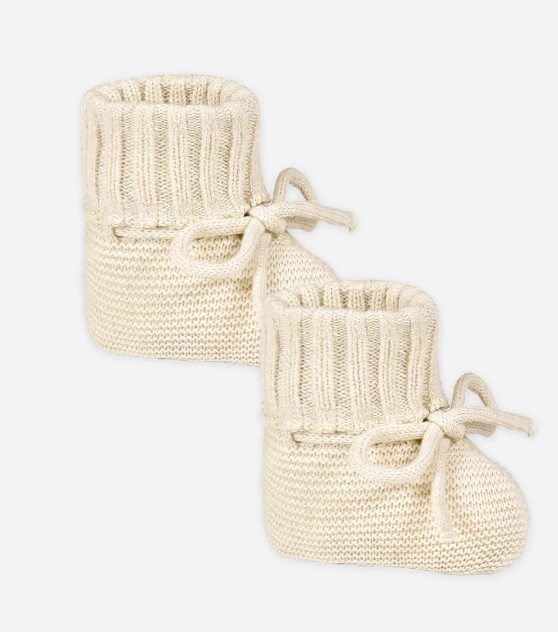Knit Booties || Heathered Natural