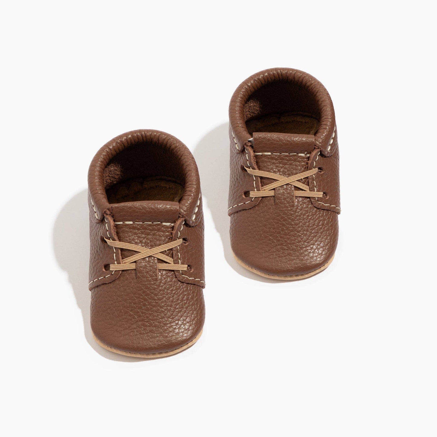 Chestnut Oxford Baby Shoe: Soft Sole