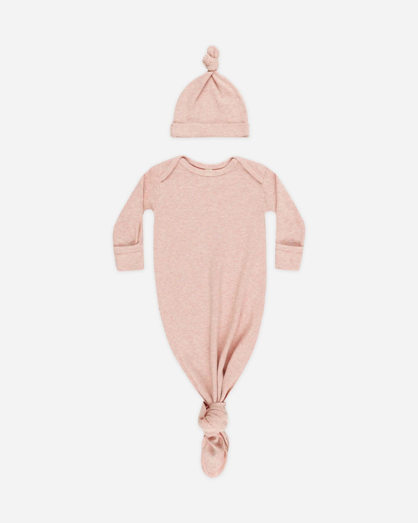 Knotted Baby Gown+ Hat
