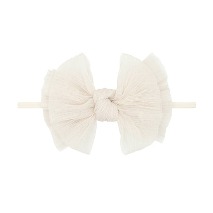 Baby Bling® - Tulle FAB® Skinny nylon headband with tulle bow