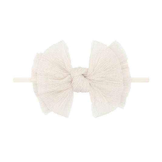 Baby Bling® - Tulle FAB® Skinny nylon headband with tulle bow