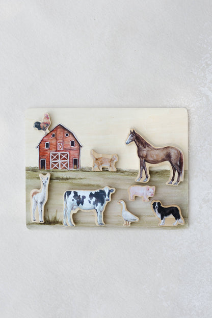 Farm Animals Wooden Puzzle: A Tabitha Paige Puzzle