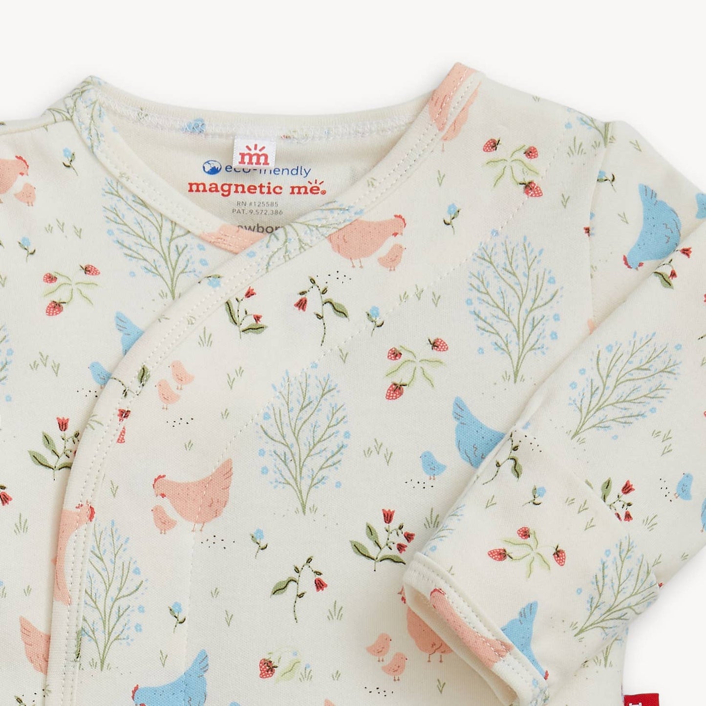 CHICKEN TENDER ORG COT MAGNETIC KIMONO SET