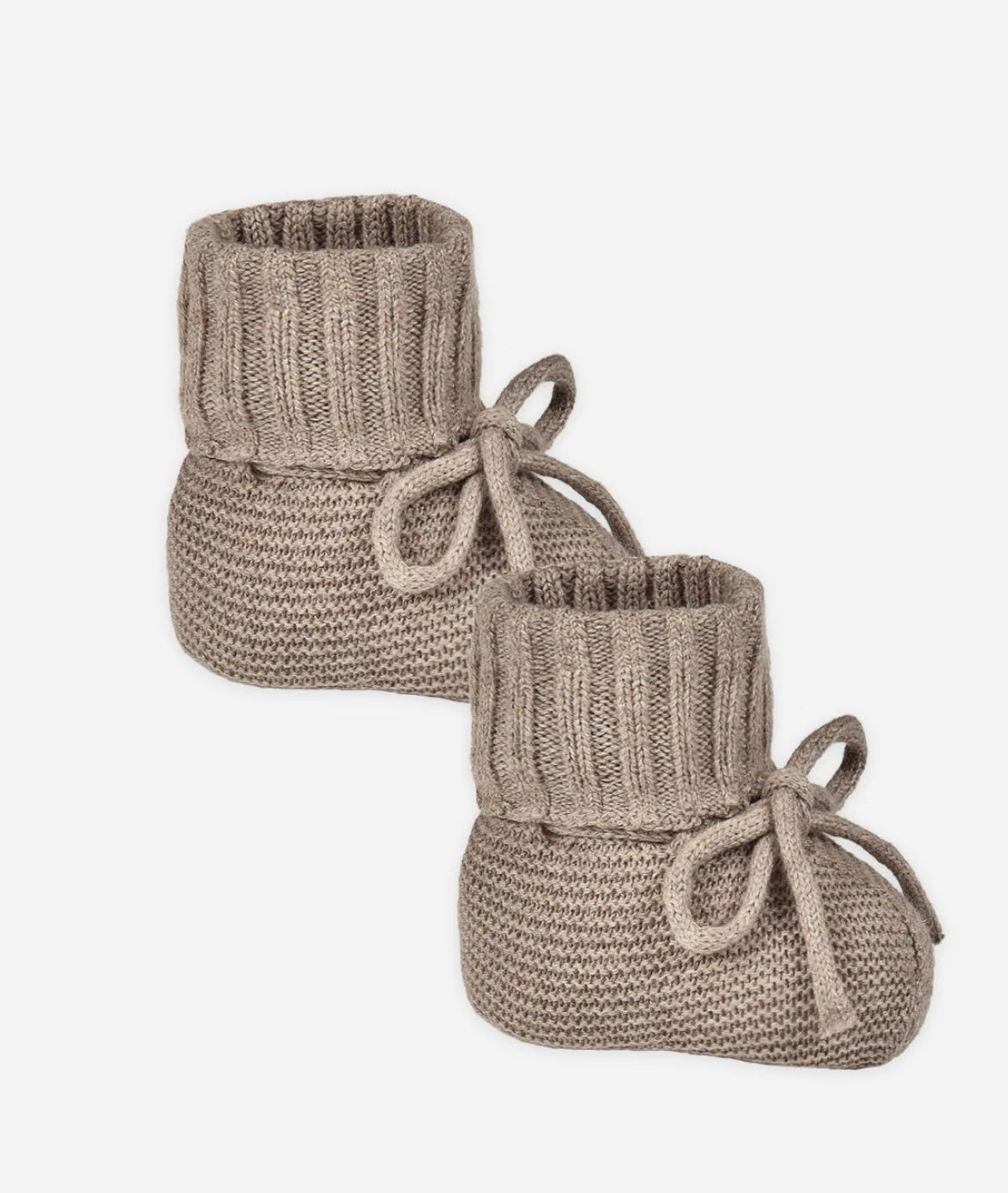 Knit Booties || Heathered Natural