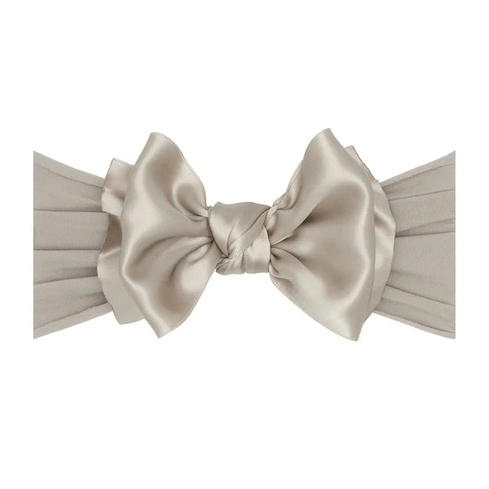 Baby Bling® - Satin FAB® soft nylon headband with satin bow