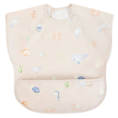 Smock Bib for Baby & Toddler (1-pc) Short Sleeve (Undersea)