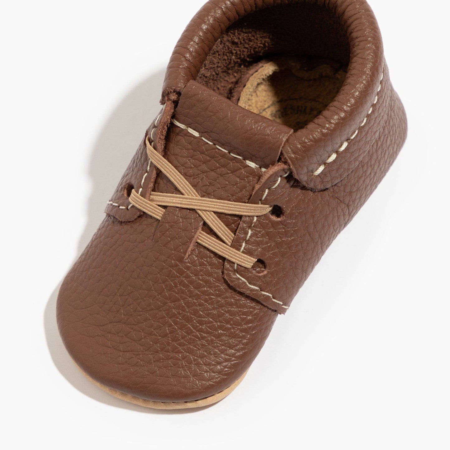 Chestnut Oxford Baby Shoe: Soft Sole
