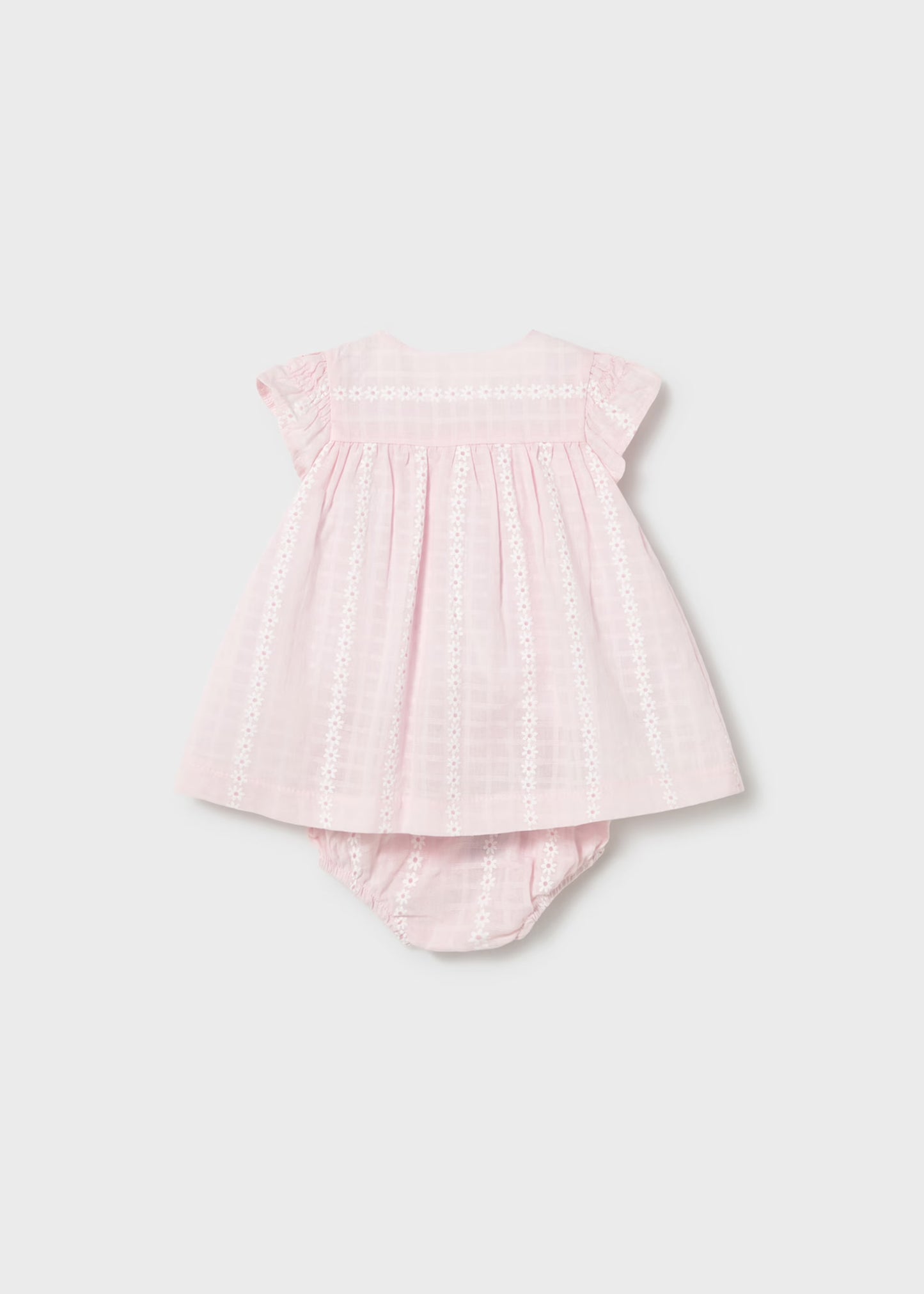 Newborn Girl Chiffon Dress with Bloomers 1805