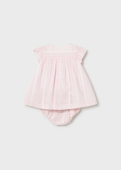 Newborn Girl Chiffon Dress with Bloomers 1805