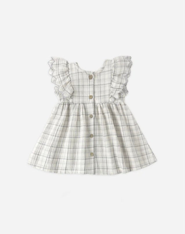 Alina Dress Blue Plaid