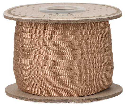 Ribbon, W: 13 mm x L: 10 m - Soft brown