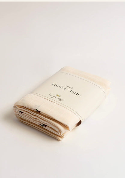 3 PACK MUSLIN CLOTH GOTS