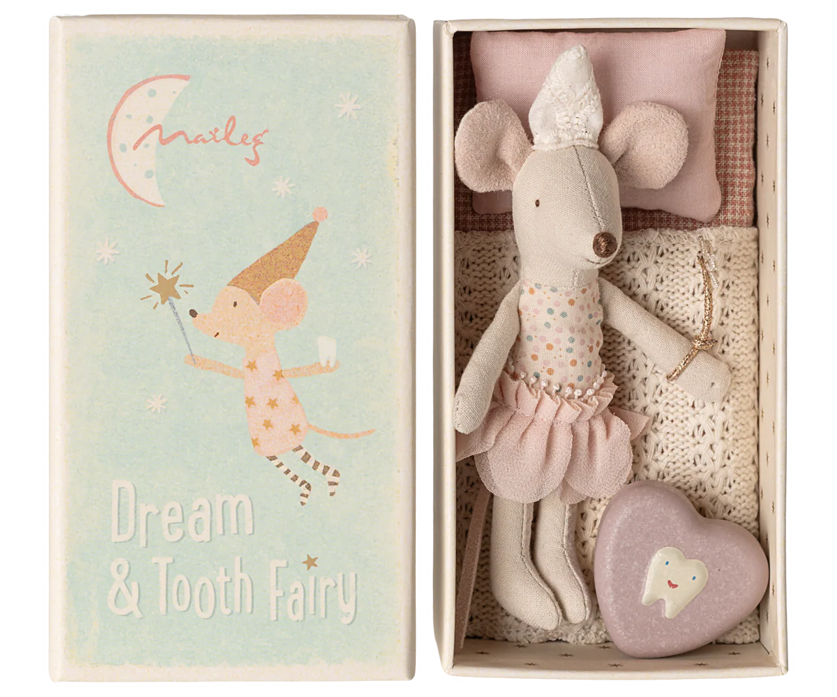 New Tooth Fairy Mouse, Little Sister in Match Box