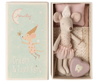 New Tooth Fairy Mouse, Little Sister in Match Box