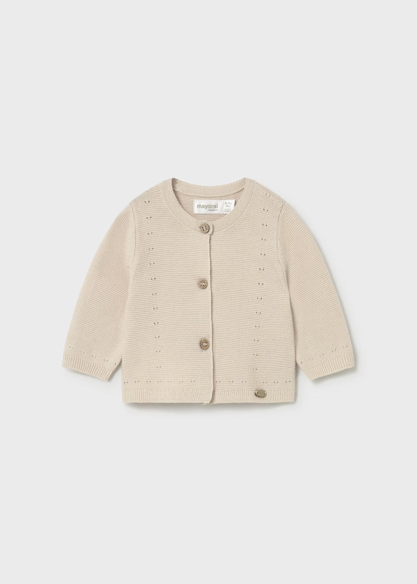 Newborn Tricot Knit Cardigan 1305