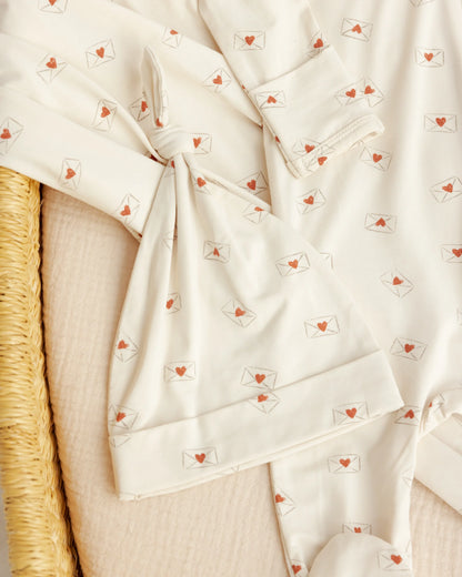 Bamboo Swaddle + Knotted Hat