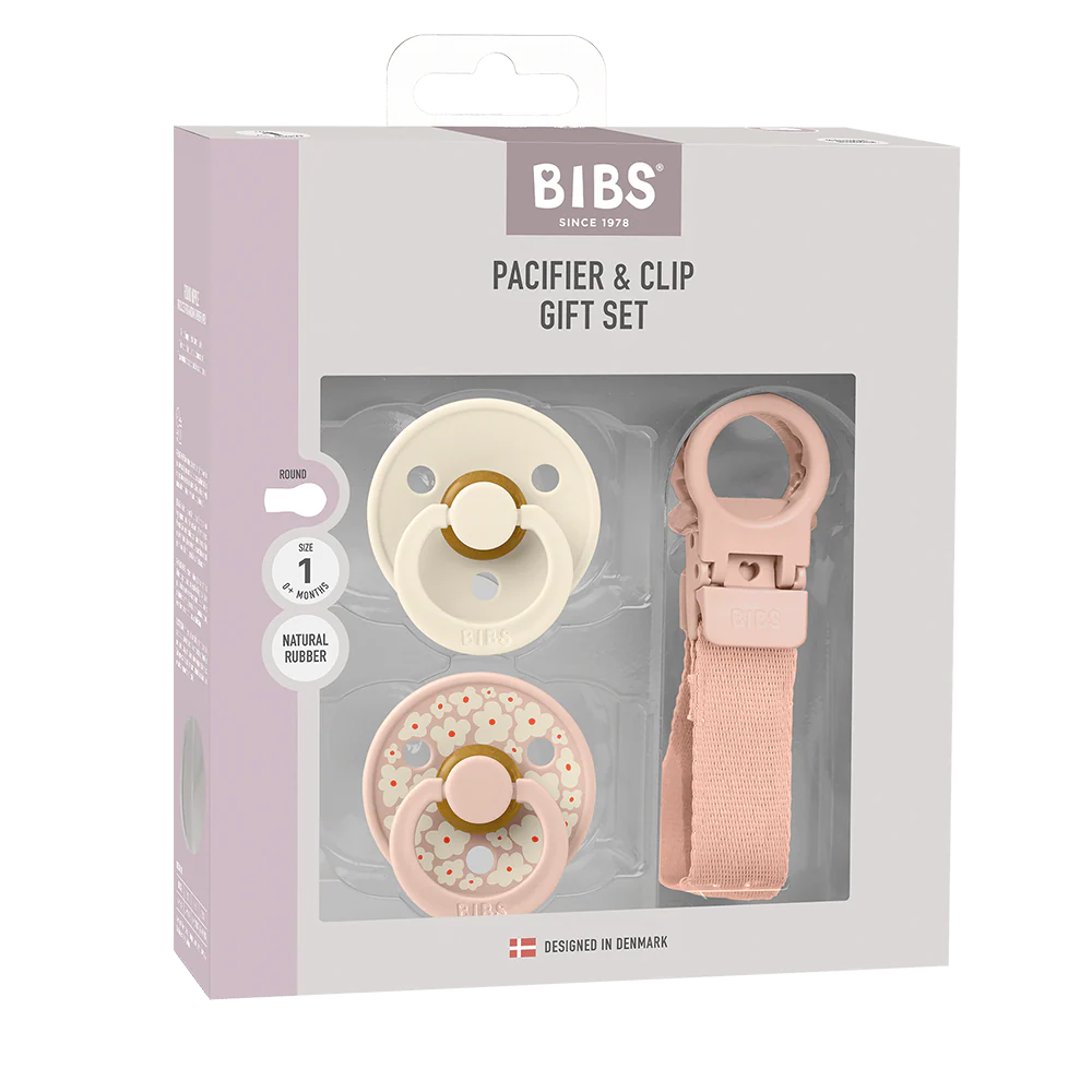 Colour Pacifier & Loop Clip Gift Set