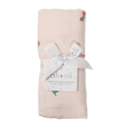 Bamboo Muslin Swaddle Baby Blanket