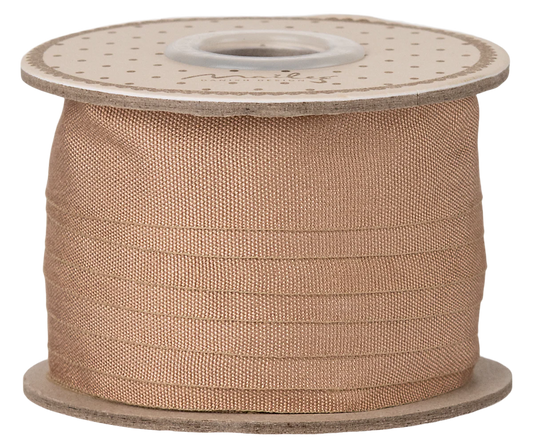 Ribbon, W: 18 mm x L: 10 m - Soft brown