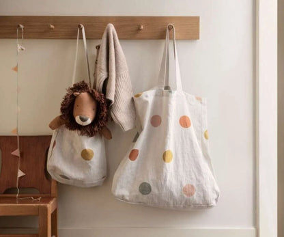 Maileg Tote bag, Multi dots - One strap