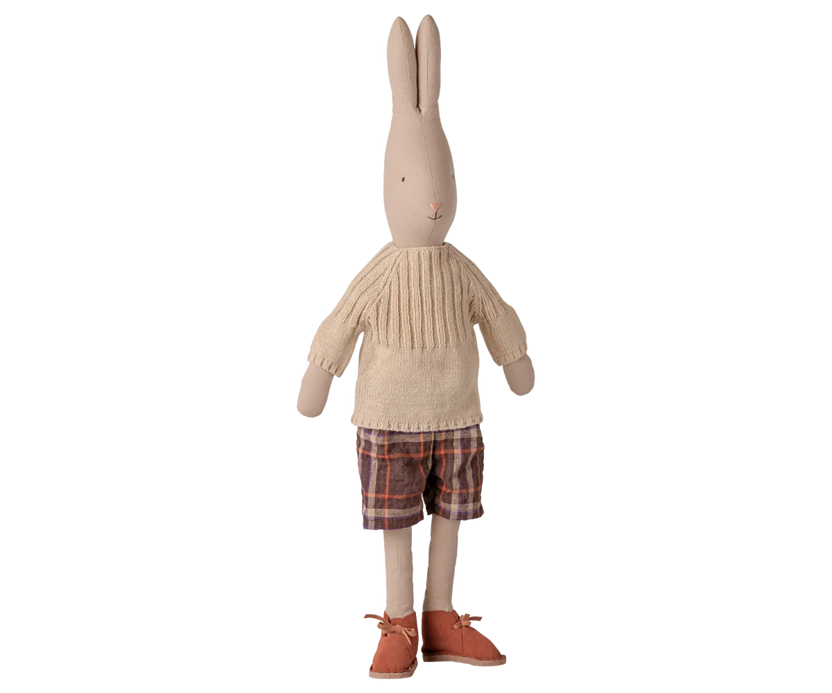 Maileg Rabbit, Size 4 - Pants and knitted sweater