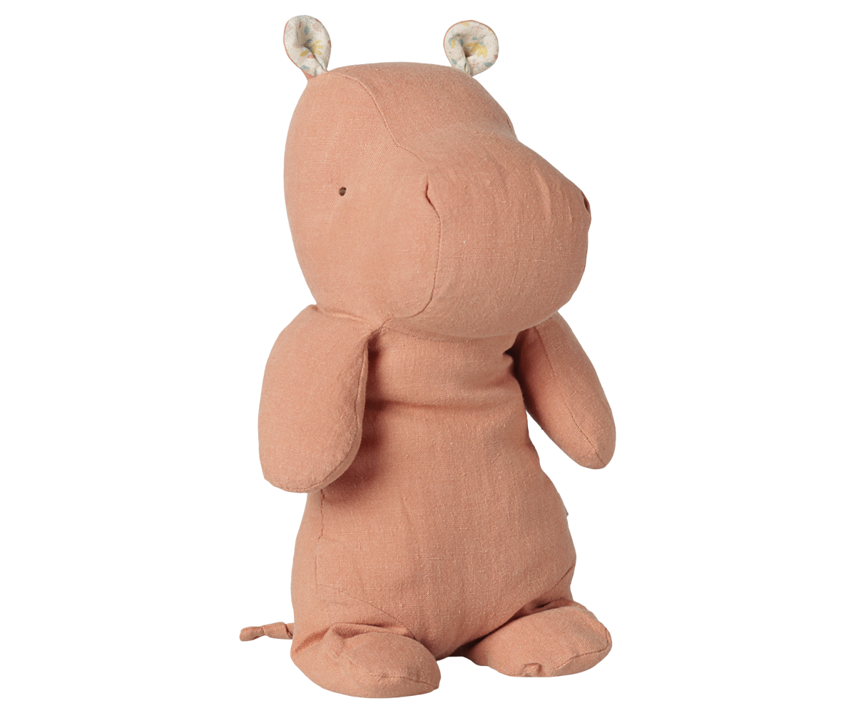 Maileg Hippo, Medium - Dusty coral