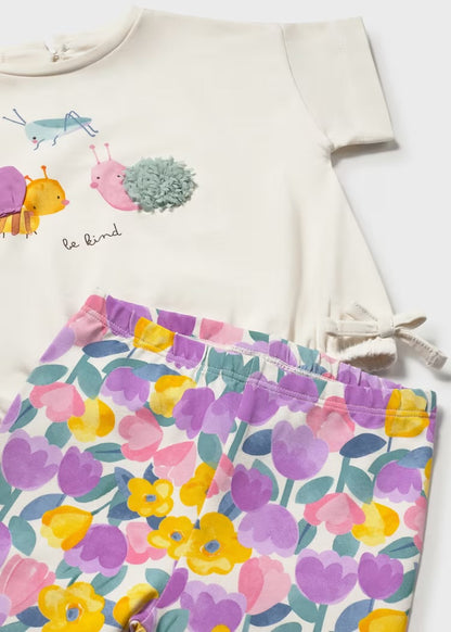 Baby Printed Leggings and T-shirt Set 1753