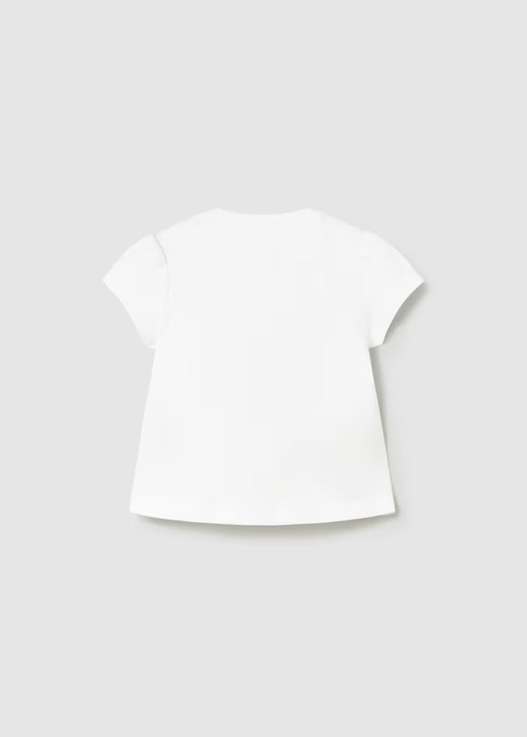 Newborn Girl Silkscreen Print T-shirt 1076