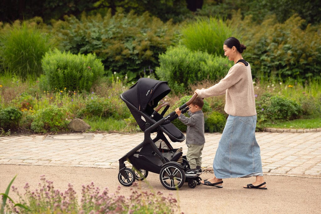 nuna stroller riding board Nuna DEMI Next + Rider Board Stroller Caviar