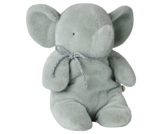 Maileg Elephant plush, Medium - soft mint